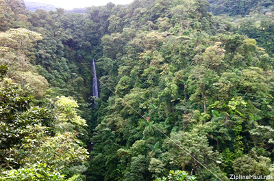 Zipline Maui History Waterfall in Costa Rica